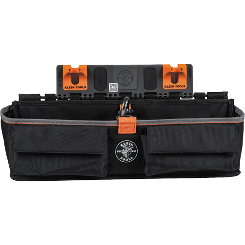 Module pour grande poche avec crochet en S Bucket Work Centre, Nylon, 3 pochettes, Noir/Orange Superchem Industries
