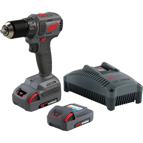 Ensemble de perceuse-tournevis compact sans fil, Lithium-ion, 20 V, Mandrin 1/2", Couple 37 lb-pi Superchem Industries