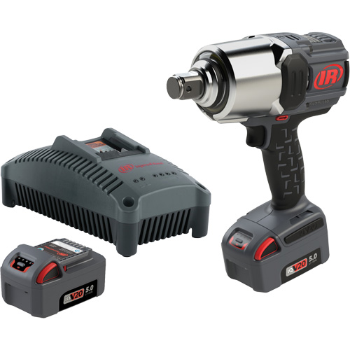 Cordless Impact Wrench Kit with Friction Ring Thru-Hole, 20 V, 1" Socket Superchem Industries