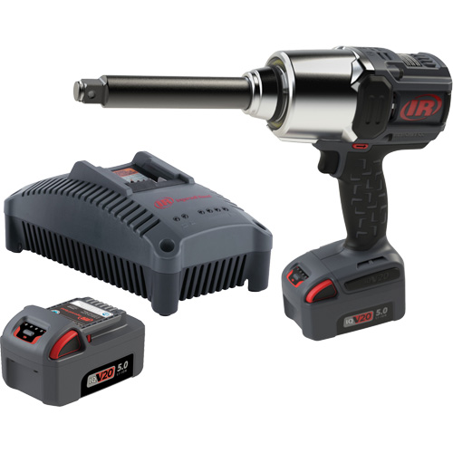 Cordless Impact Wrench Kit with Friction Ring Thru-Hole, 20 V, 3/4" Socket Superchem Industries