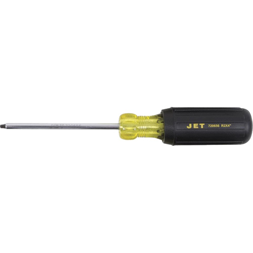 JKSR-2 Square Screwdriver, #2 Tip, Round, 4" L, Cushion Grip Handle Superchem Industries
