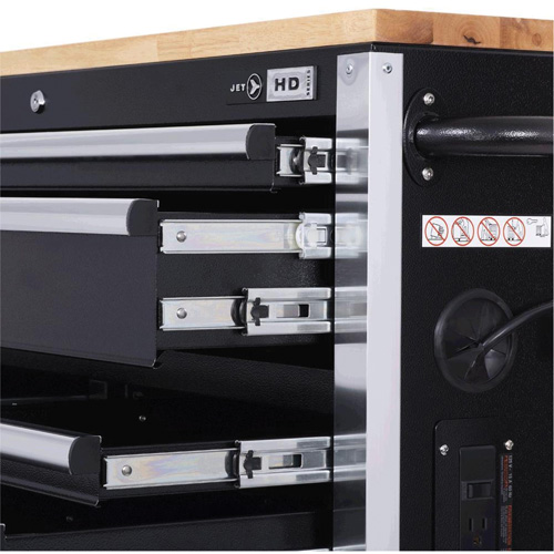 HDRC5212 HD Series Roller Cabinet, 12 Drawers, 51-1/4" W x 21" D x 40-3/10" H, Black Superchem Industries