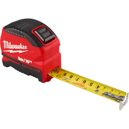 Auto-Lock Tape Measure, 1" x 16' Superchem Industries