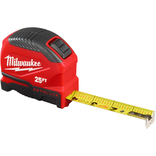 Auto-Lock Tape Measure, 1" x 25' Superchem Industries