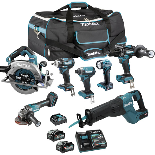XGT Brushless 7-Tool Combo Kit, Lithium-Ion, 40 V Superchem Industries