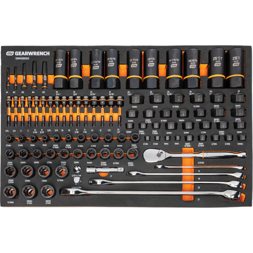 Mechanics Tool Set in Modular Foam Trays with Storage Unit, 247 Pieces Superchem Industries