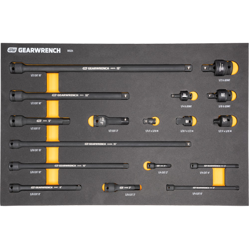 Mechanics Tool Set in Modular Foam Trays with Storage Unit, 247 Pieces Superchem Industries