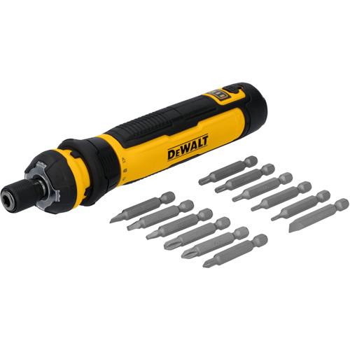Jeu de tournevis sans fil de 14 morceaux avec commande FLEXDRIVE, 4 V, 44 lb-po/5 Nm couple max. Superchem Industries