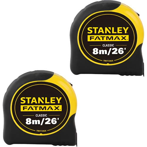 FATMAX&reg; Classic Tape Measures, 1-1/4" x 26'/8 m, Imperial & Metric Graduations Superchem Industries