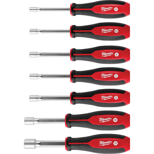 HollowCore Nut Driver Set, 7, Magnetic, Metric Superchem Industries