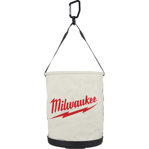 Utility Bucket Bag, 11-81/100" L x 11-81/100" W x 14-57/100" H, Polyester, White Superchem Industries