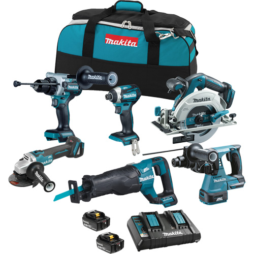 Ensemble 6 outils &agrave; moteur sans balai LXT, Lithium-ion, 18 V Superchem Industries
