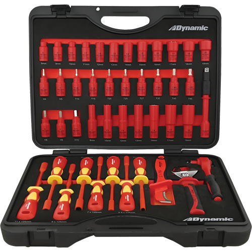Insulated Socket & Tool Set, 44 Pcs Superchem Industries