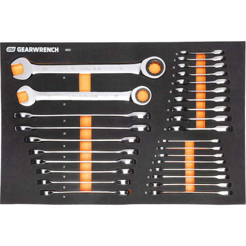 MEGAMOD Metric Mechanics Tool Set in Modular Foam Trays with Rolling Cabinet, 358 Pieces Superchem Industries