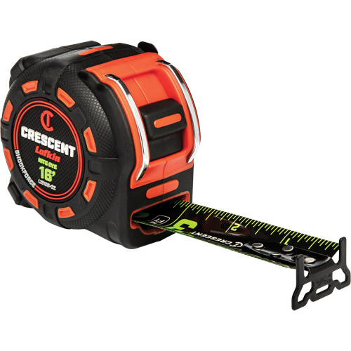 Shockforce NITE EYE Tape Measure, 1-1/4" x 16', SAE Graduations Superchem Industries