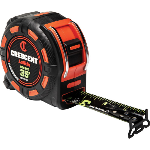 Ruban &agrave; mesurer Shockforce NITE EYE, 1-1/4" x 35', Marques de goujon SAE Superchem Industries