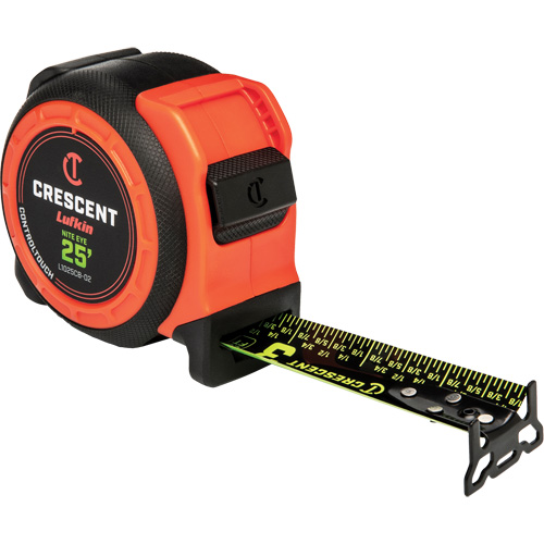  Ruban &agrave; mesurer CONTROLTOUCH NITE EYE, 1-3/16" x 25', Marques de goujon SAE Superchem Industries