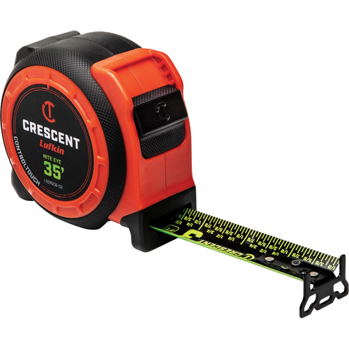  CONTROLTOUCH NITE EYE Tape Measure, 1-3/16" x 35', SAE Graduations Superchem Industries