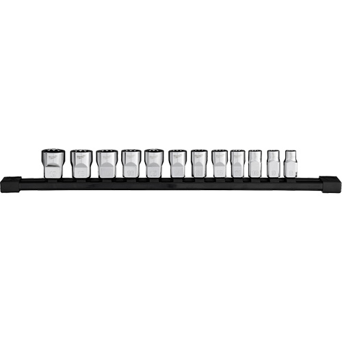 12-Point Metric Socket Set, 12 Pcs, 3/8" Drive Size Superchem Industries