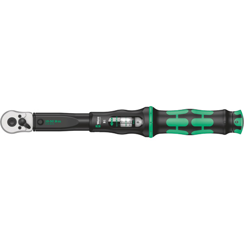 Cl&eacute; dynamom&eacute;trique Click-Torque B avec cliquet r&eacute;versible, &agrave; cliquer, Entraînement 3/8" carr&eacute;, 10 - 50 Nm Superchem Industries