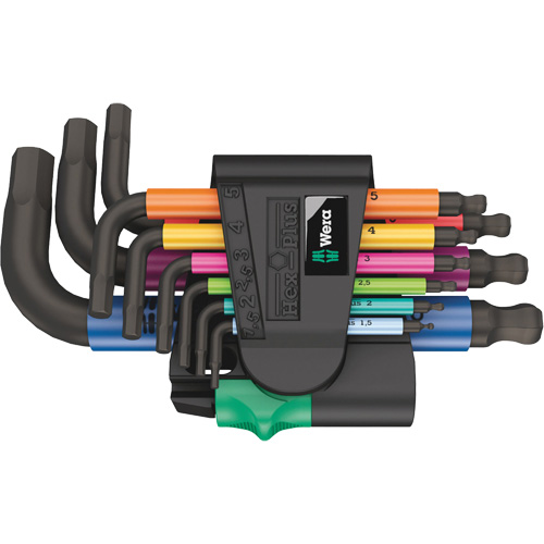 950/9 Hex-Plus Multicolour 2 L-Key Set, 9 Pcs., Metric Superchem Industries