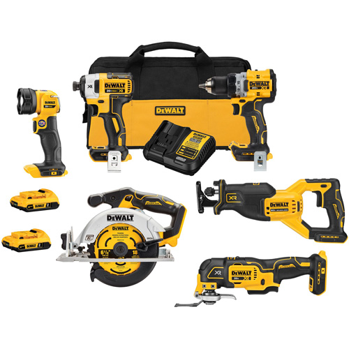 XR&reg; Cordless Brushless 6-Tool Combo Kit , Lithium-Ion, 20 V Superchem Industries