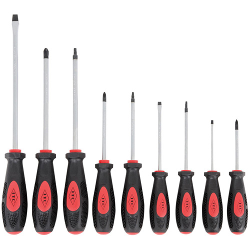 IESD-9S Ergonomic Screwdriver Set, 9 Pcs., Magnetic Superchem Industries