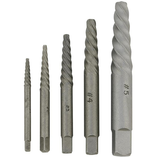 JSSE-5S Spiral-Type Screw Extractor Set, Alloy Steel Superchem Industries