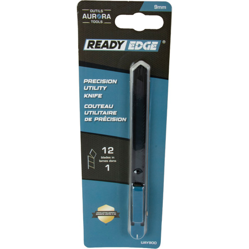 9mm Standard-Duty Knife, Stainless Steel, Plastic Handle Superchem Industries