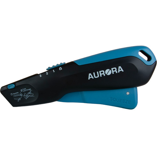 Retractable Safety Knife , Stainless Steel, Heavy-Duty, Plastic/Aluminum Handle Superchem Industries