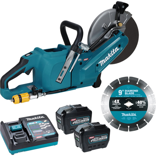 Tronçonneuse &agrave; meule &eacute;lectrique 40?V?max XGT sans balais avec trousse de batteries 8,0?Ah , 9", 40 V Superchem Industries