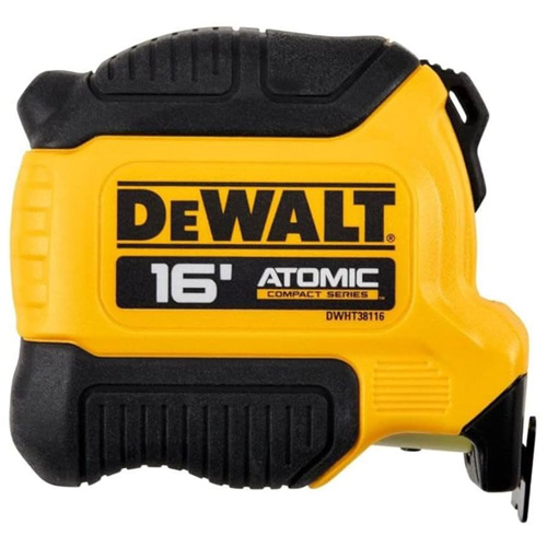 ATOMIC COMPACT SERIES Tape Measure, 16', Imperial Graduations Superchem Industries