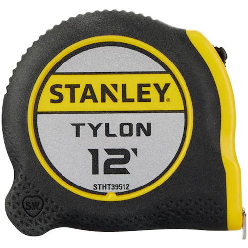 Tylon Tape Measure, 12', Imperial Graduations Superchem Industries
