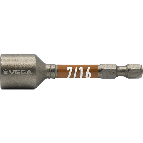 Tourne-&eacute;crou Impactech, Embout 7/16", Prise 1/4", 2-9/16" lo, Magn&eacute;tique Superchem Industries