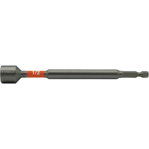 Impactech&reg; Nut Driver, 1/2" Tip, 1/4" Drive, 6" L, Magnetic Superchem Industries