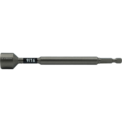 Impactech&reg; Nut Driver, 9/16" Tip, 1/4" Drive, 6" L, Magnetic Superchem Industries