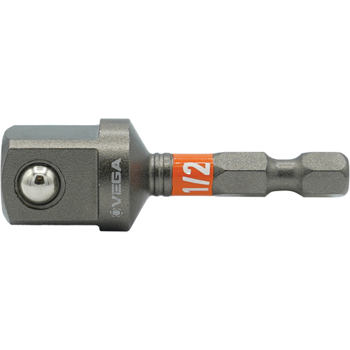 Impactech&reg; Impact Socket Adapter, 1/4" Drive Size, 1/2" Male Size, 2" L Superchem Industries