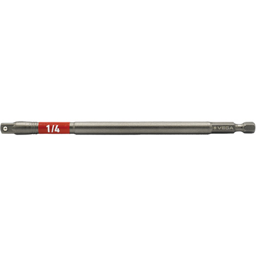 Impactech&reg; Impact Socket Adapter, 1/4" Drive Size, 1/4" Male Size, 6" L Superchem Industries