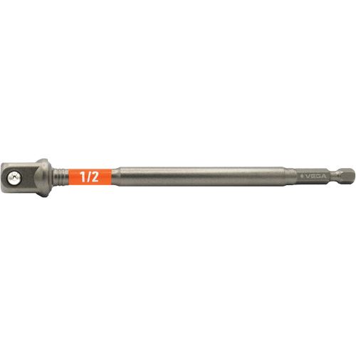 Impactech&reg; Impact Socket Adapter, 1/4" Drive Size, 1/2" Male Size, 6" L Superchem Industries