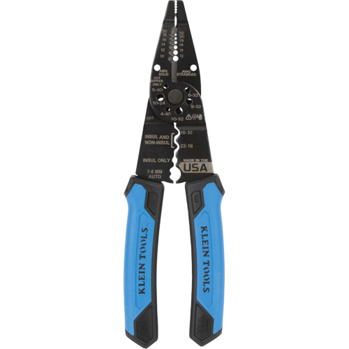 Long Nose Multi-Purpose Wire Stripper, 8-1/4" L, 10 - 20/12 - 22 AWG Superchem Industries