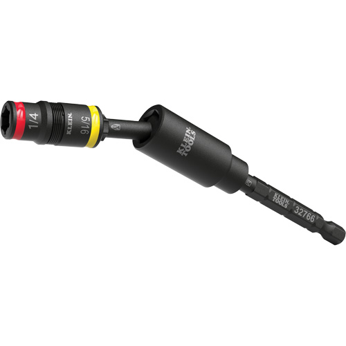 Douille r&eacute;versible &agrave; impact avec adaptateur pivotant, Hexagonale, Prise 1/4", 3 mr Superchem Industries