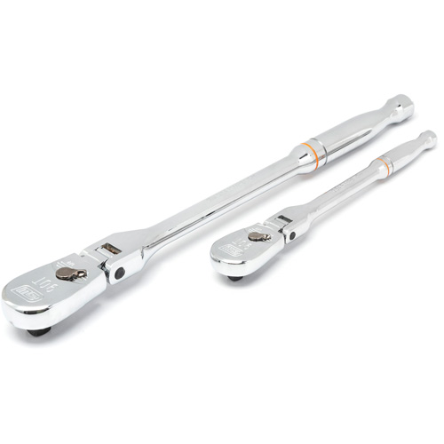 1/4" & 3/8" Drive 90-Tooth Teardrop Ratchet Set Superchem Industries