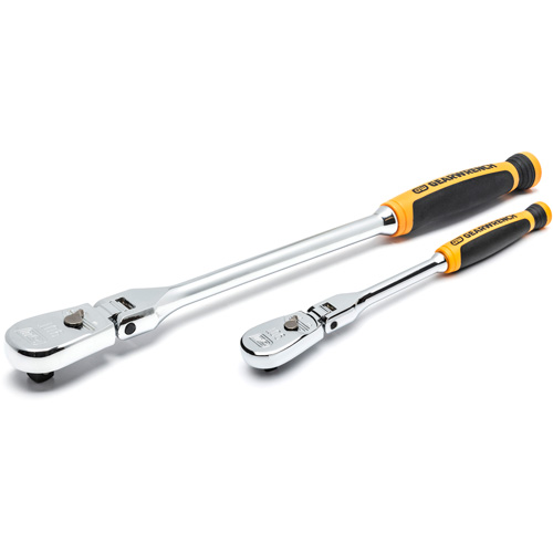 1/4" & 3/8" Drive 90-Tooth Dual Material Teardrop Ratchet Set Superchem Industries