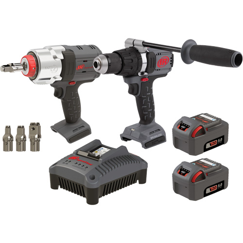 Hammer Drill & Impact Wrench Combo Kit, Lithium-Ion, 20 V Superchem Industries