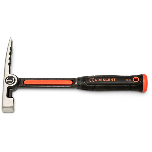 Brick Hammer, 15 oz., Solid Steel Handle, 7" L Superchem Industries