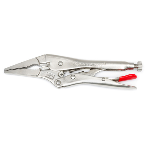 Locking Pliers with Wire Cutter, 9" Length, Long Nose Superchem Industries