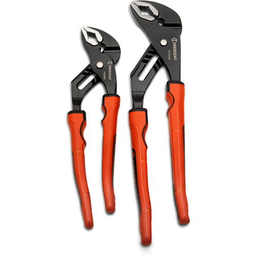 Grip Zone V-Jaw Tongue & Groove Plier Set with Dual Material Rawhide Handle, 2 Pieces Superchem Industries