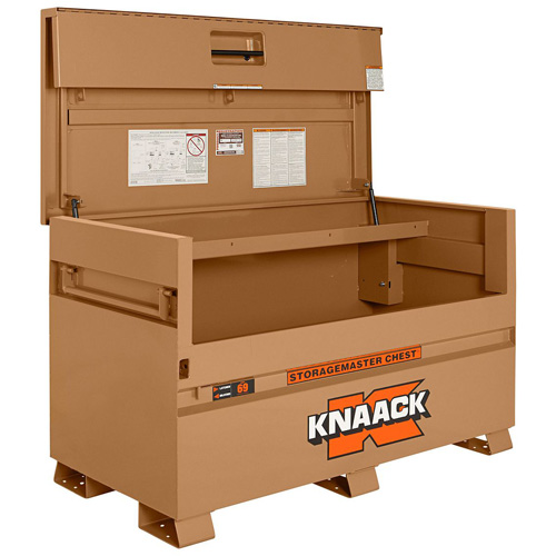 Model 69 Piano Box with Padlock, 60" W x 30" D x 34-1/4" H, Tan Superchem Industries