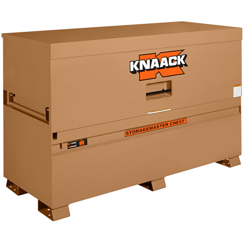 Model 90 Piano Box with Padlock, 72" W x 30" D x 49" H, Tan Superchem Industries