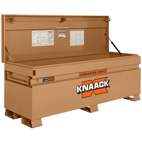 Model 2472 Jobsite Chest with Padlock, 72" x 24" x 28-1/4", Steel, Tan Superchem Industries